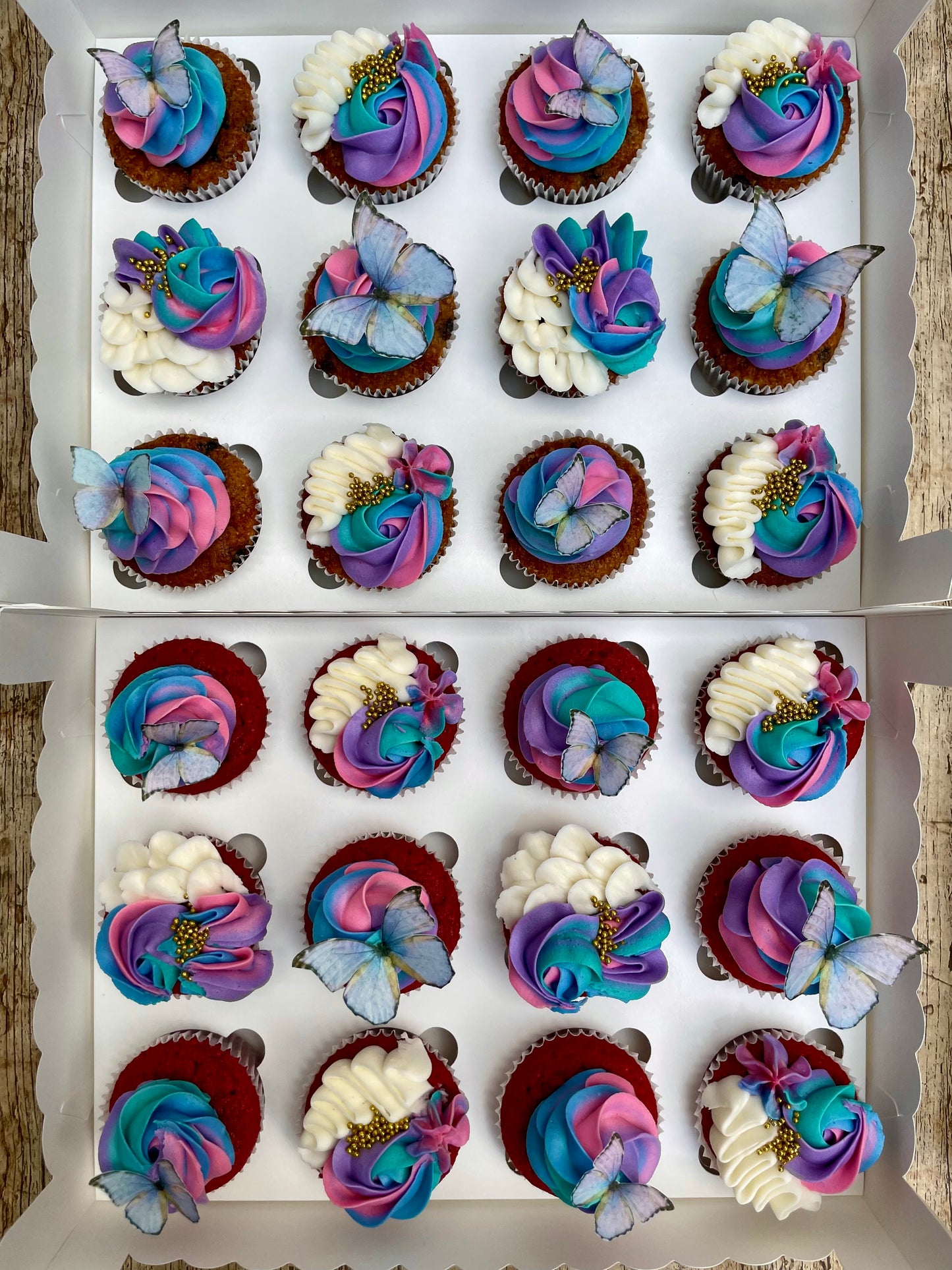 Cupcakes de Mariposas