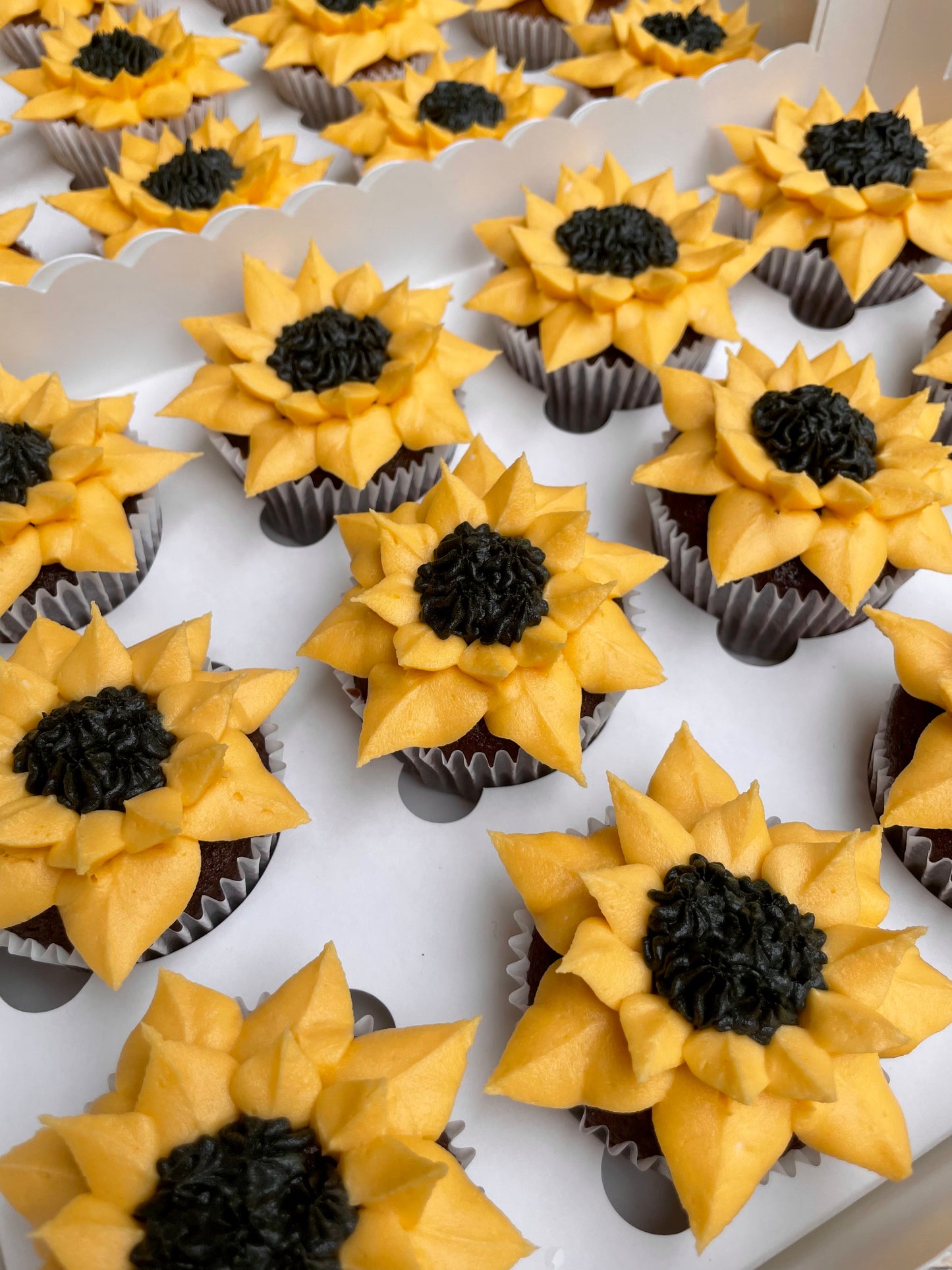 Cupcakes de Girasoles