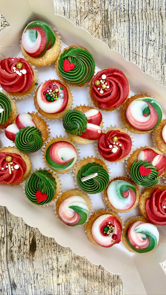 Mini Cupcakes Navideños