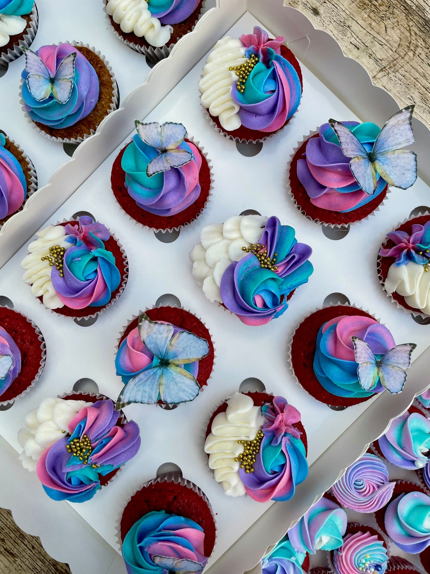 Cupcakes de Mariposas