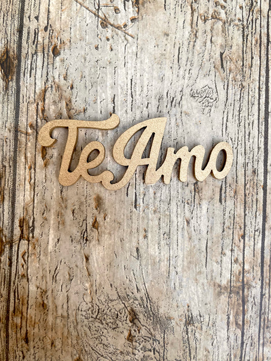 Cupcake topper Te Amo